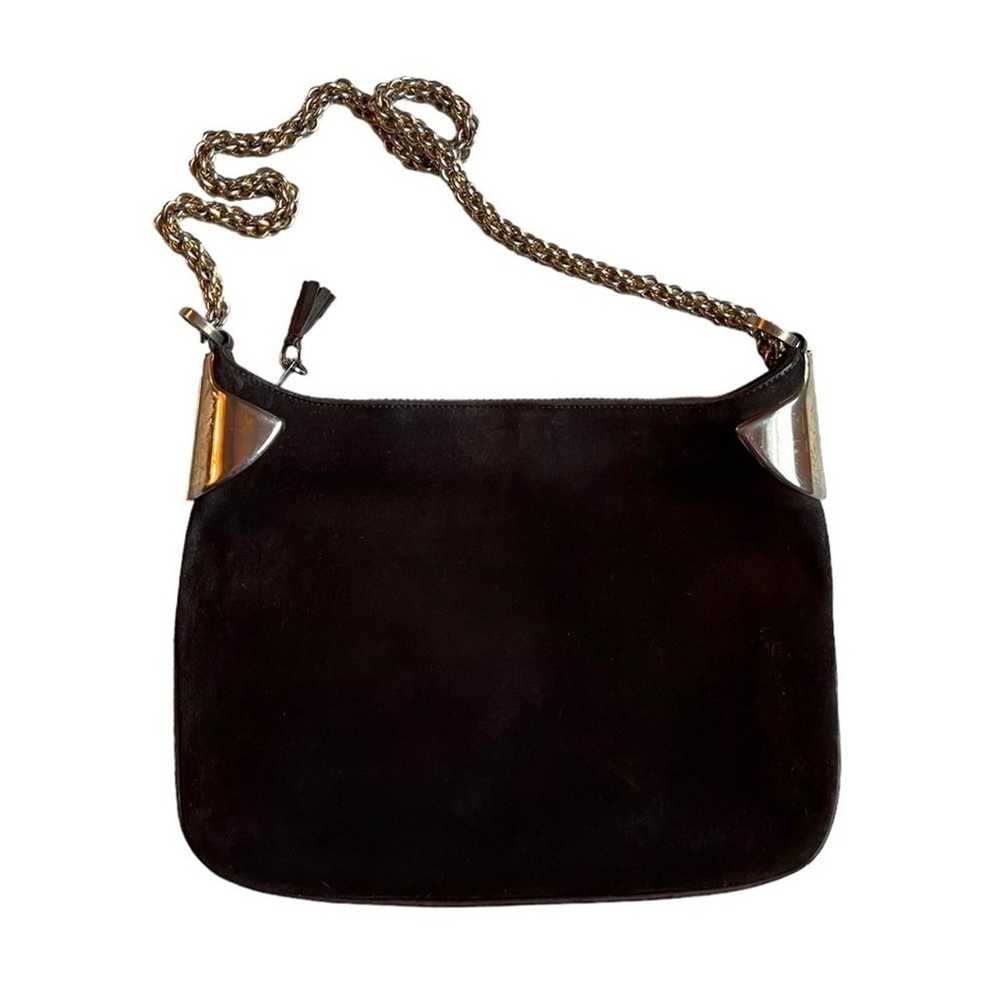 Gucci Vintage Suede / Leather Shoulder Bag - image 2