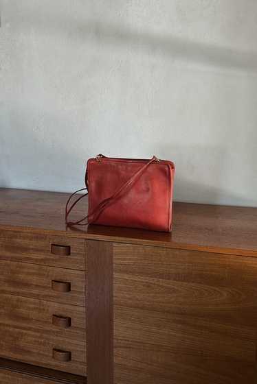 1980's COACH RED LEATHER BAG