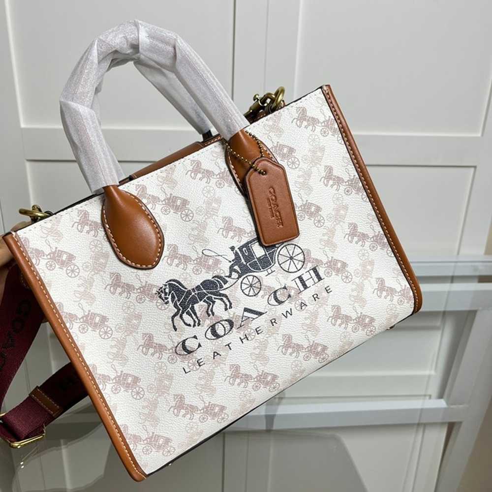 Coach Ace Tote 26 With Horse And Carriage Print - image 6