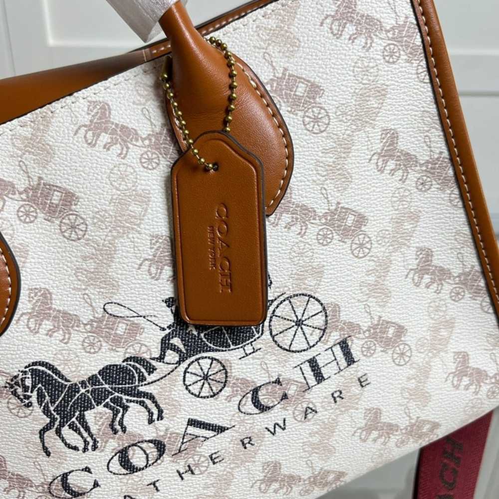 Coach Ace Tote 26 With Horse And Carriage Print - image 7