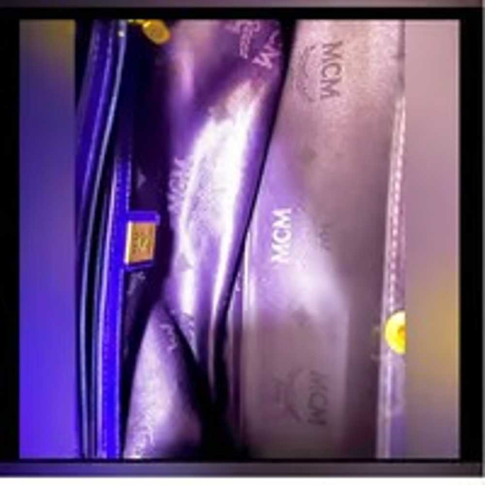 Purple / Blue Satchel Crossbody Purse Authentic M… - image 12