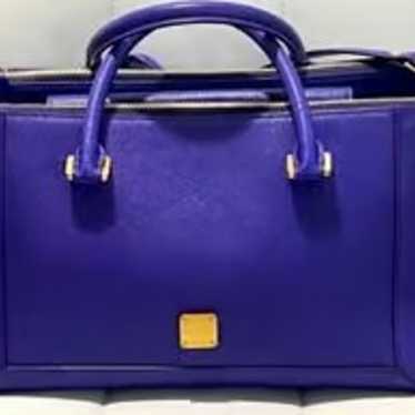 Purple / Blue Satchel Crossbody Purse Authentic M… - image 1