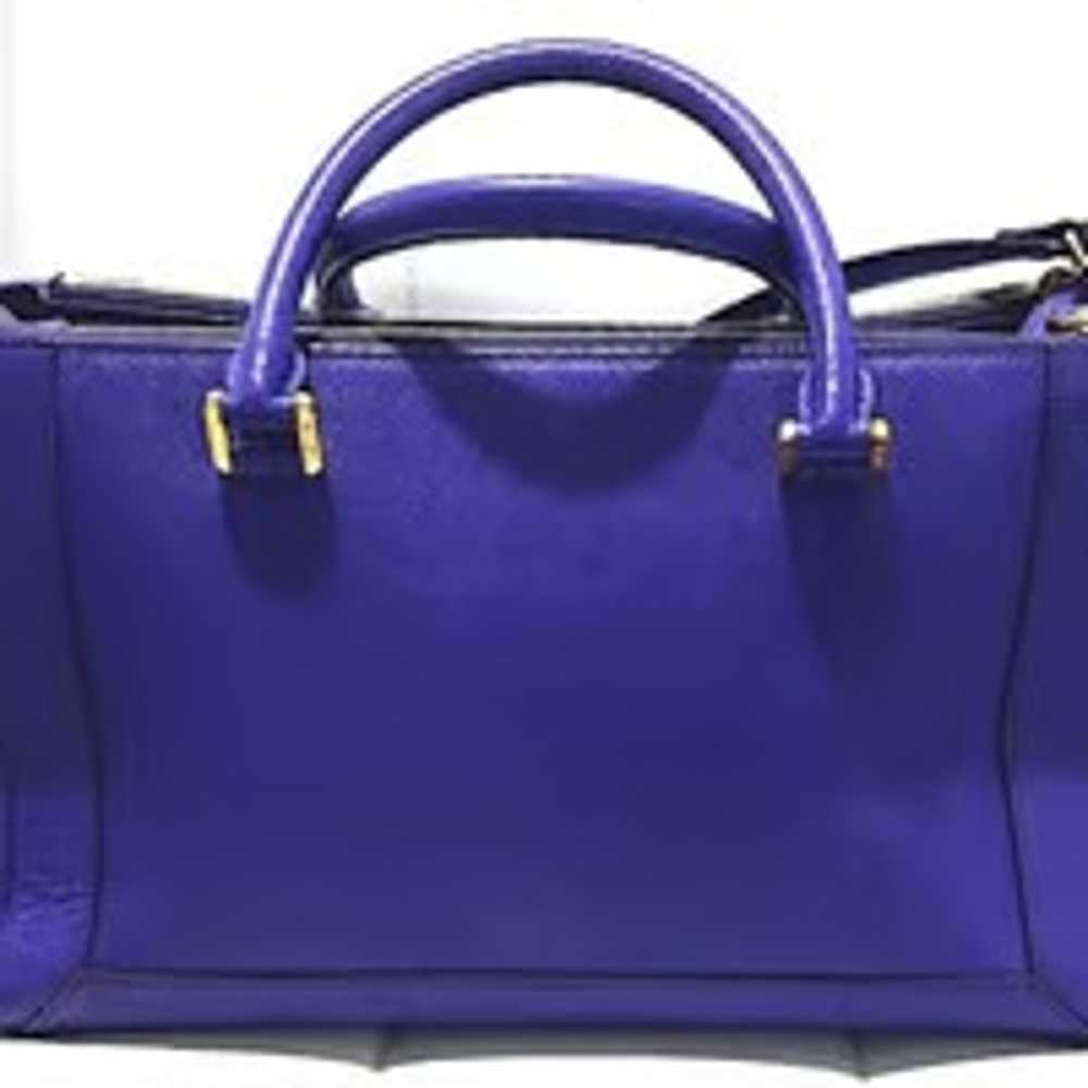 Purple / Blue Satchel Crossbody Purse Authentic M… - image 2