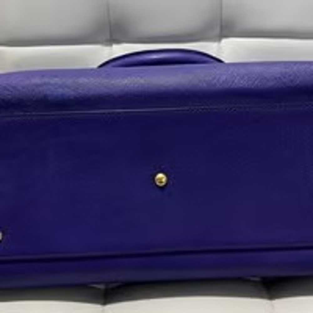 Purple / Blue Satchel Crossbody Purse Authentic M… - image 5