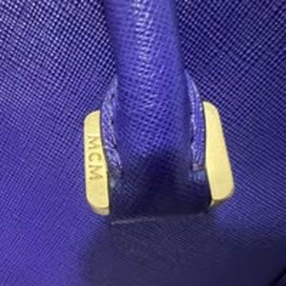 Purple / Blue Satchel Crossbody Purse Authentic M… - image 7