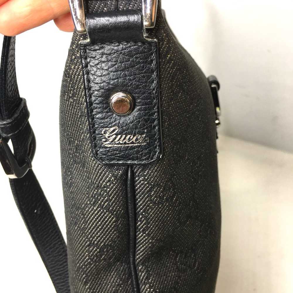 Gucci authentic black canvas crossbody bag - image 12