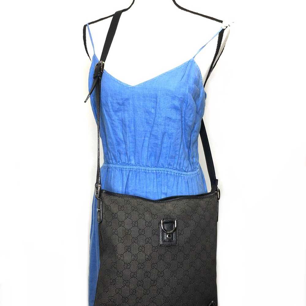Gucci authentic black canvas crossbody bag - image 2