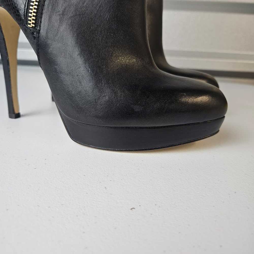 MICHAEL KORS black leather boots size 10 - image 5