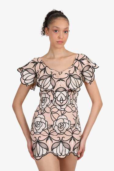 Alice McCall Pink/Black Ms Rose Short-Sleeve Dress