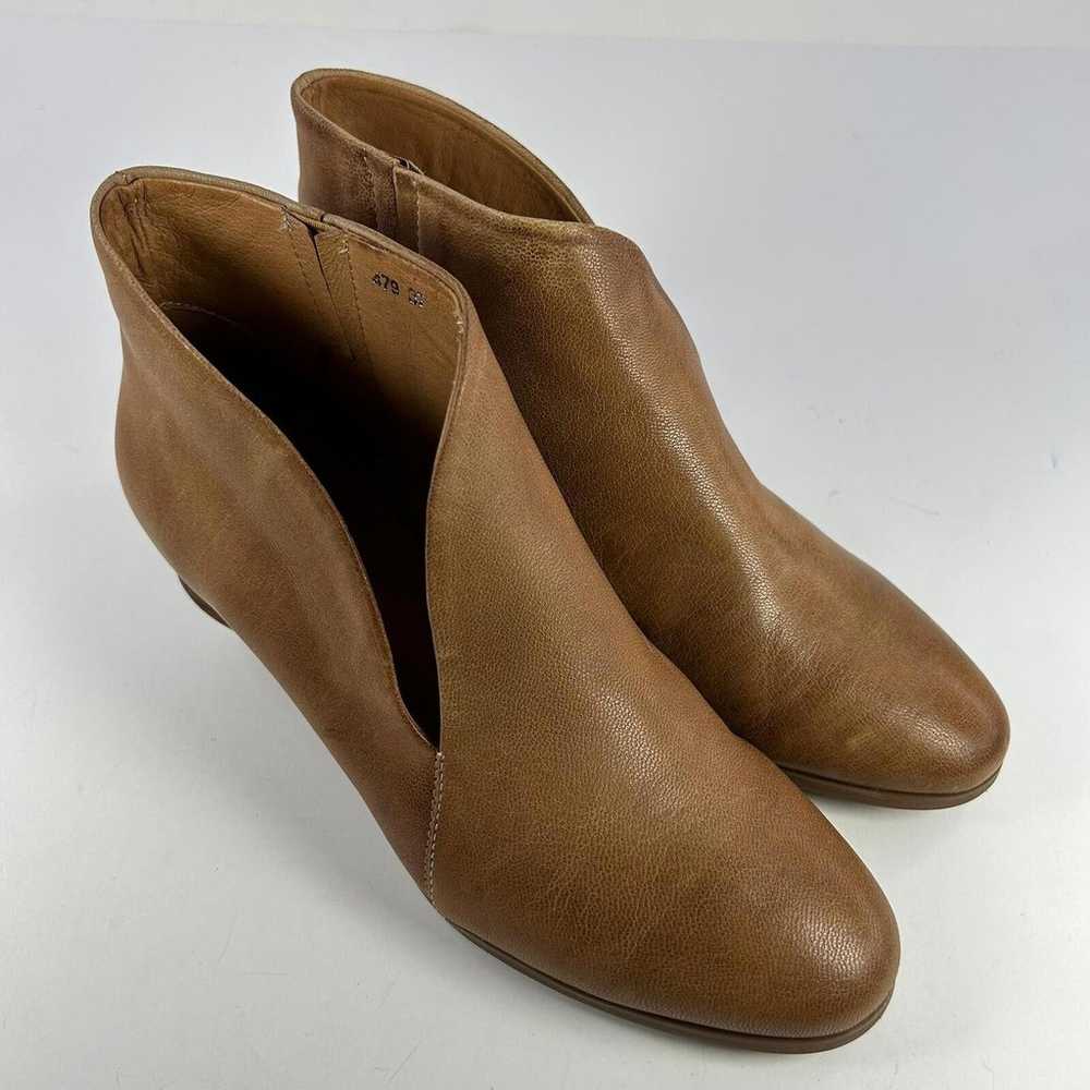 Antelope Anthropologie Cut Out Booties US 7 Brown… - image 7