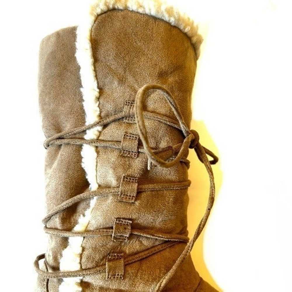 Womens Airwalk tan suede Sherpa lined Catalina wi… - image 3