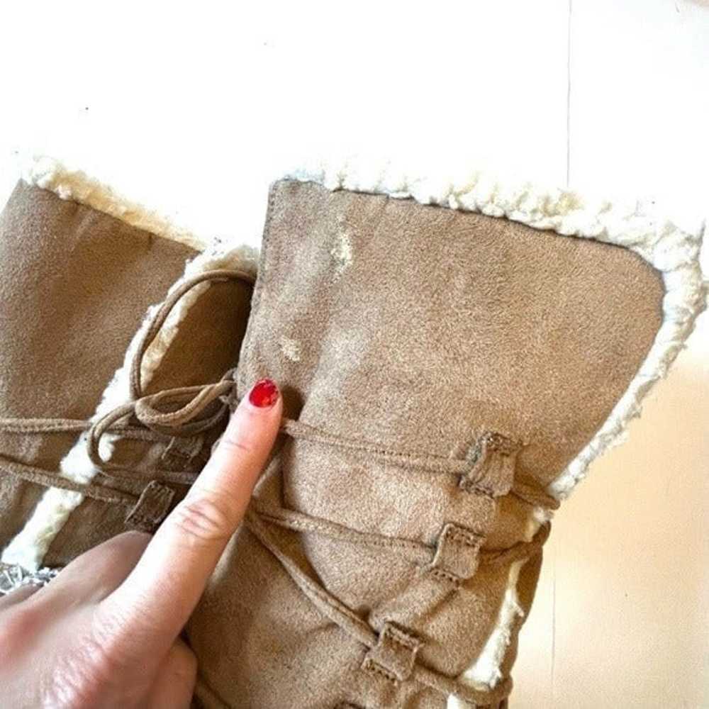 Womens Airwalk tan suede Sherpa lined Catalina wi… - image 6