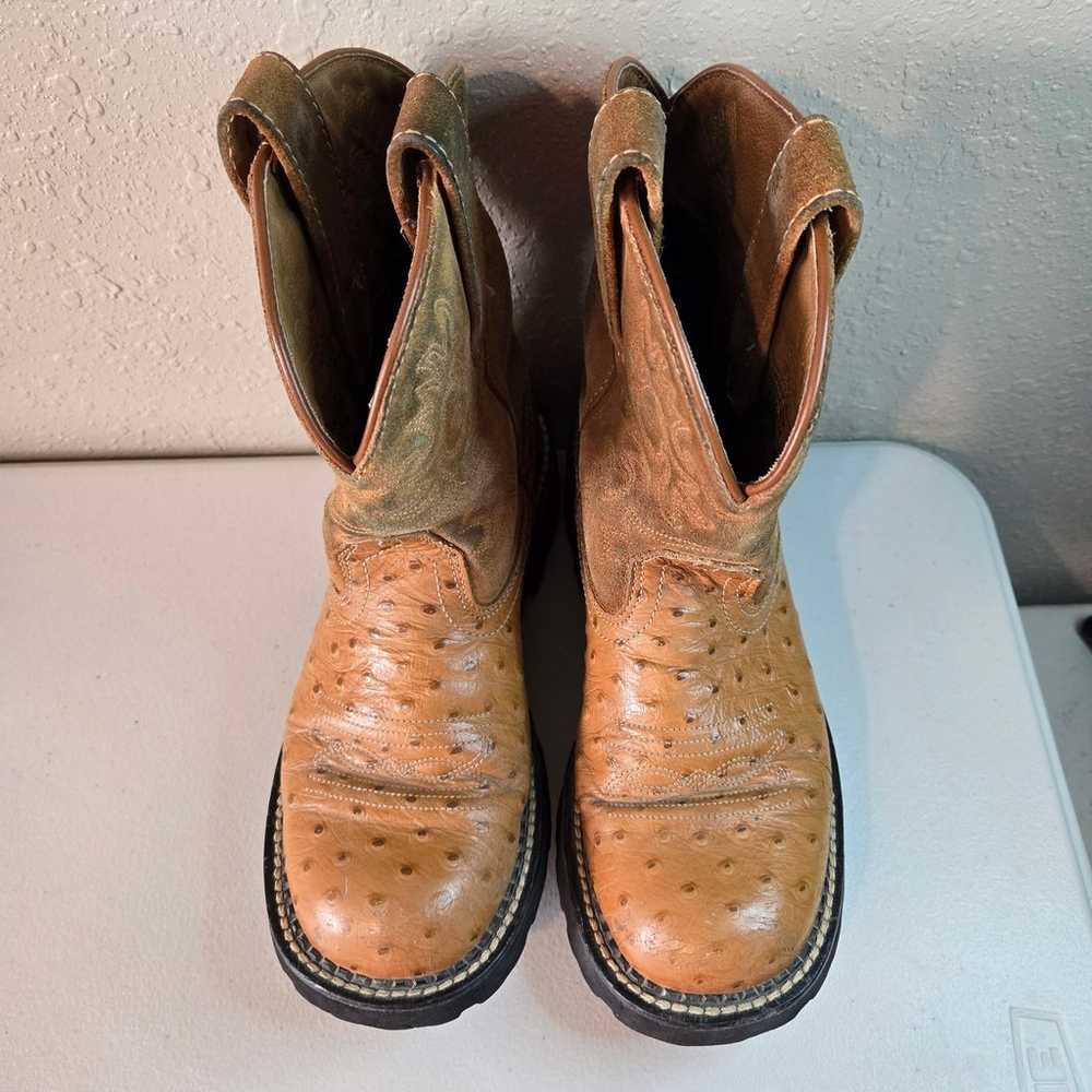 Ariat Fatbaby Brown Ostrich Western Cowboy Boot W… - image 2