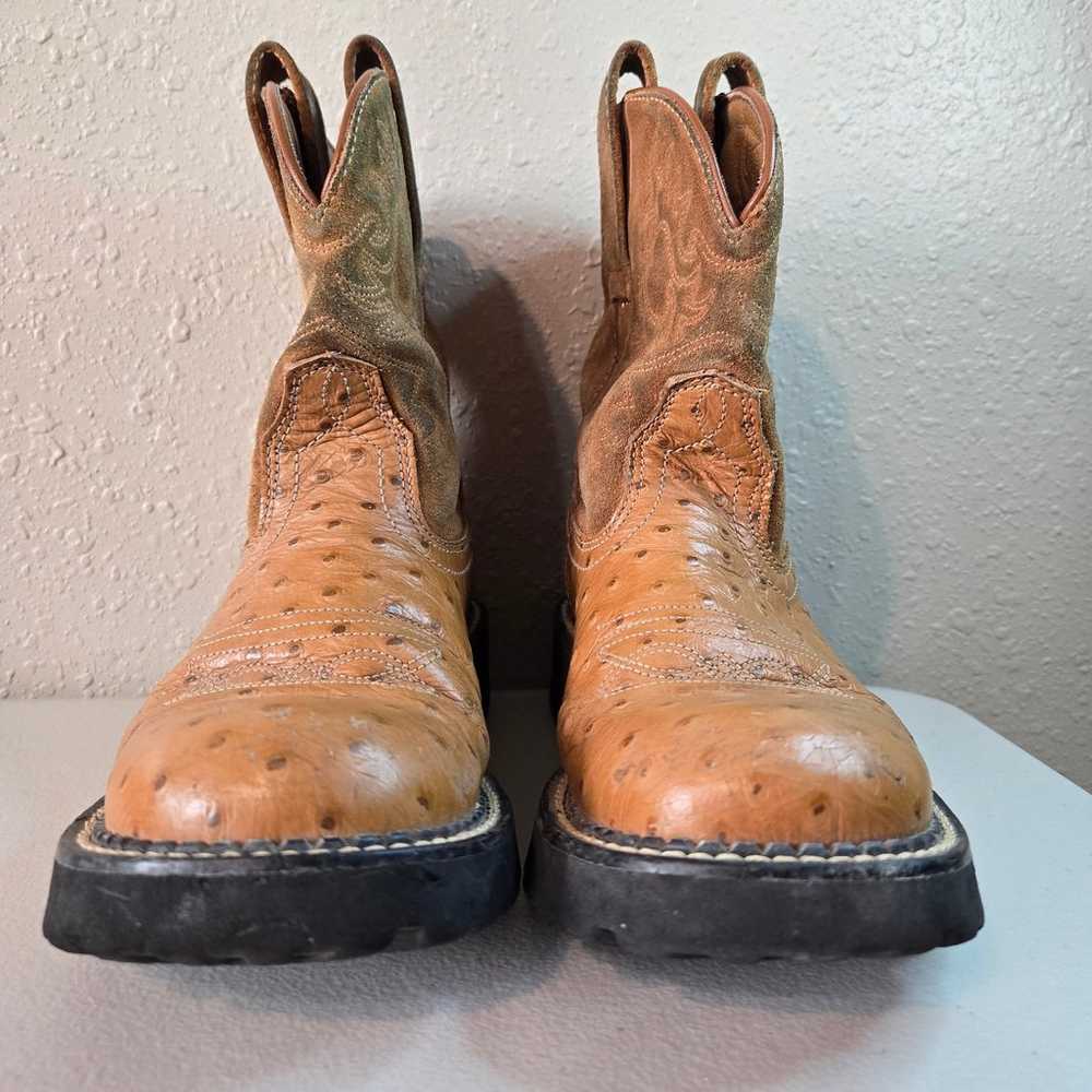 Ariat Fatbaby Brown Ostrich Western Cowboy Boot W… - image 3