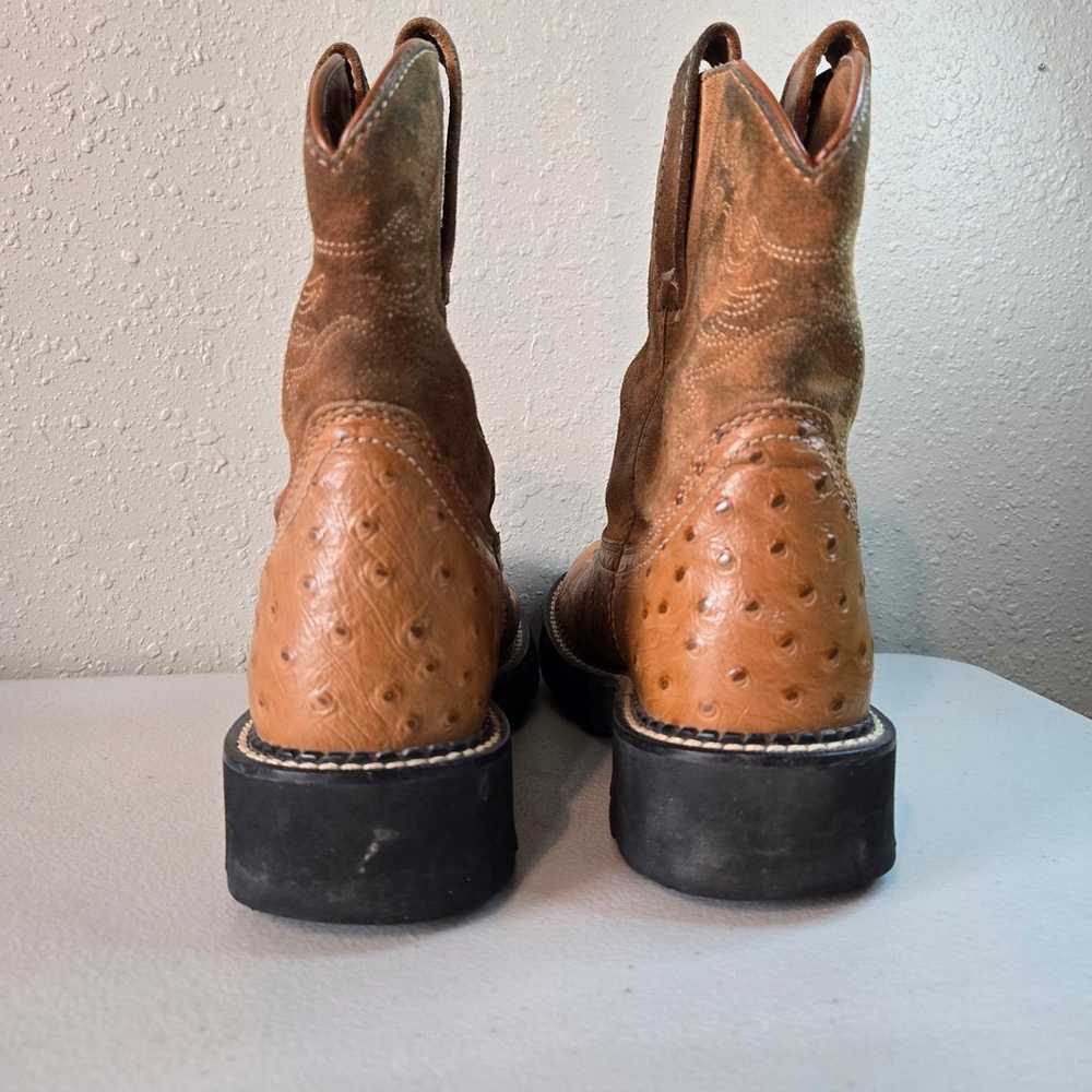 Ariat Fatbaby Brown Ostrich Western Cowboy Boot W… - image 4