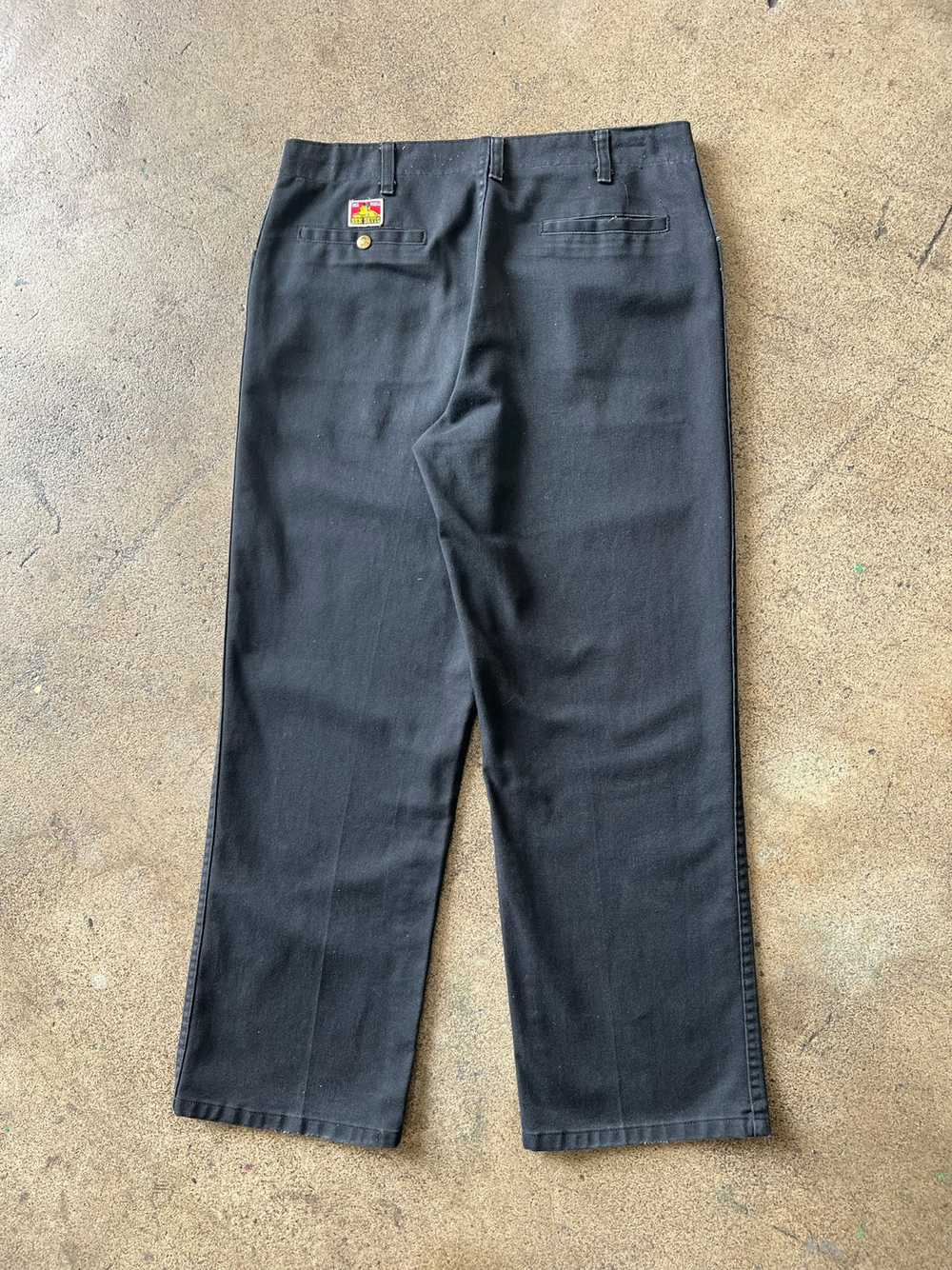 1990s Ben Davis Black Work Pants 34" x 30" - image 4