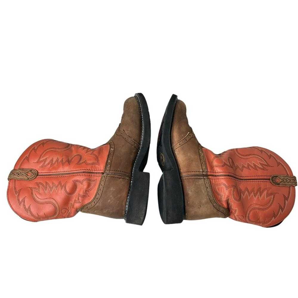 Justin Gypsy Women's Coral & Brown Lest Cowboy Bo… - image 10