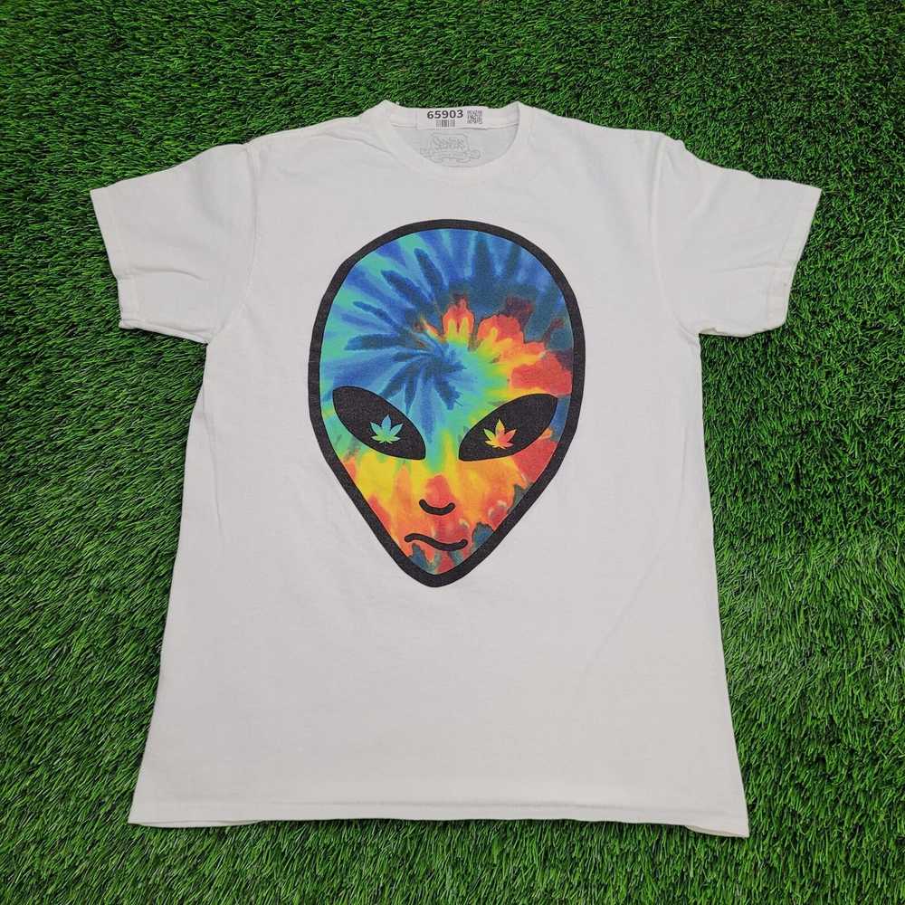 & Other Stories Rainbow Trippy Alien Shirt Medium… - image 1