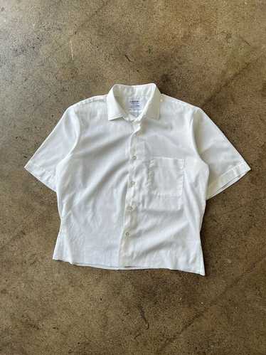 1970s Arrow Cropped White Dress Shirt