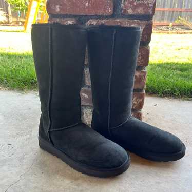 UGG Black Suede Boots Tall