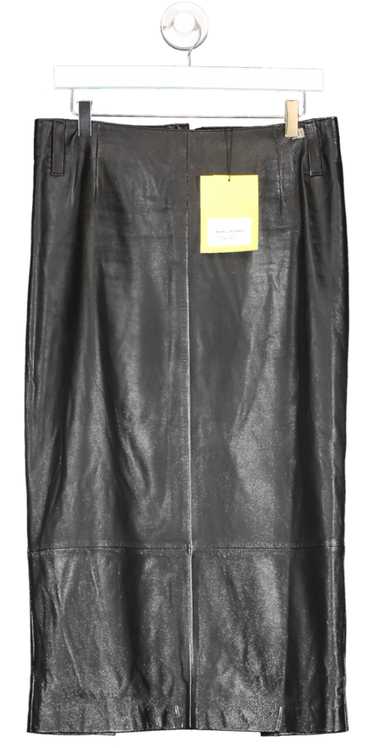 Marc Jacobs Black Leather Slim Skirt UK 6