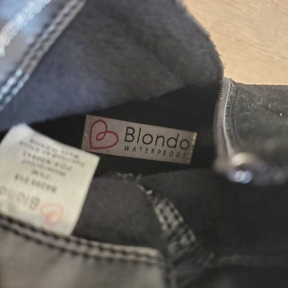 Blondo Black Leather Waterproof Leather Suede Ank… - image 7