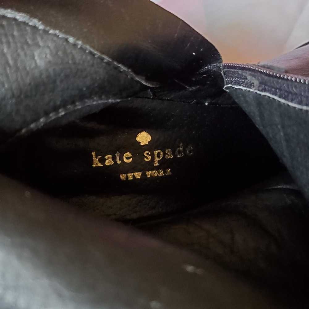 Kate Spade Women's Belinda Tall Black Boots Gold … - image 10