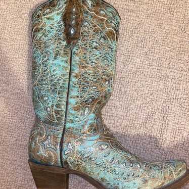 Vintage Distressed Corral Boots