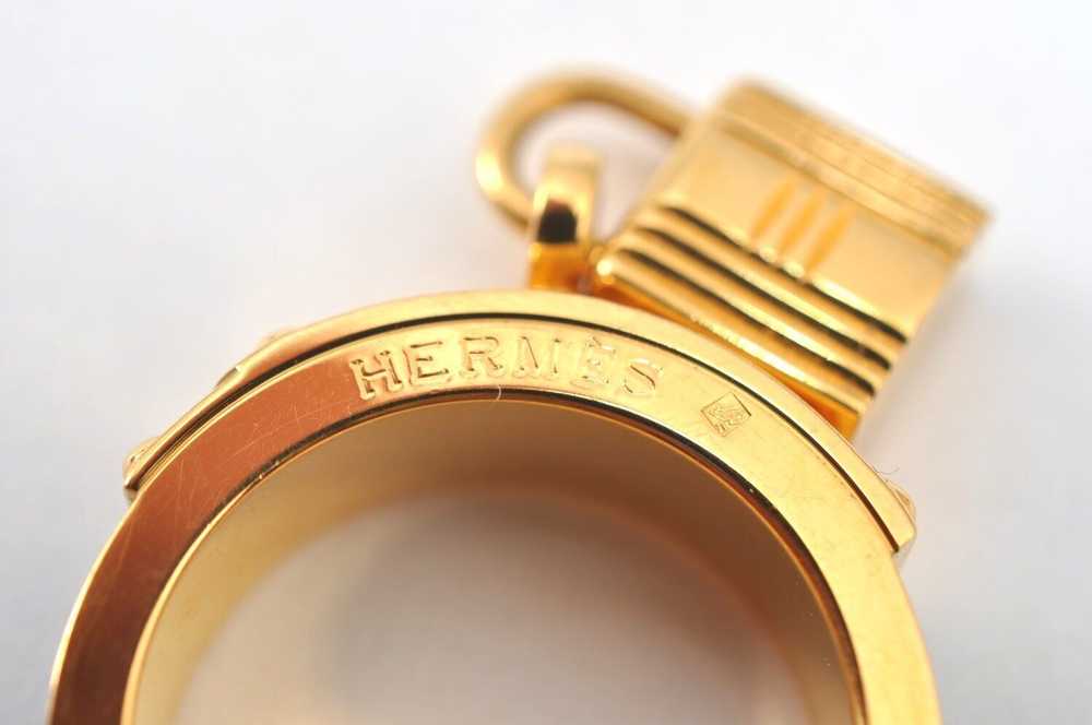 Authentic HERMES Scarf Ring Kelly Cadena Belt Des… - image 8