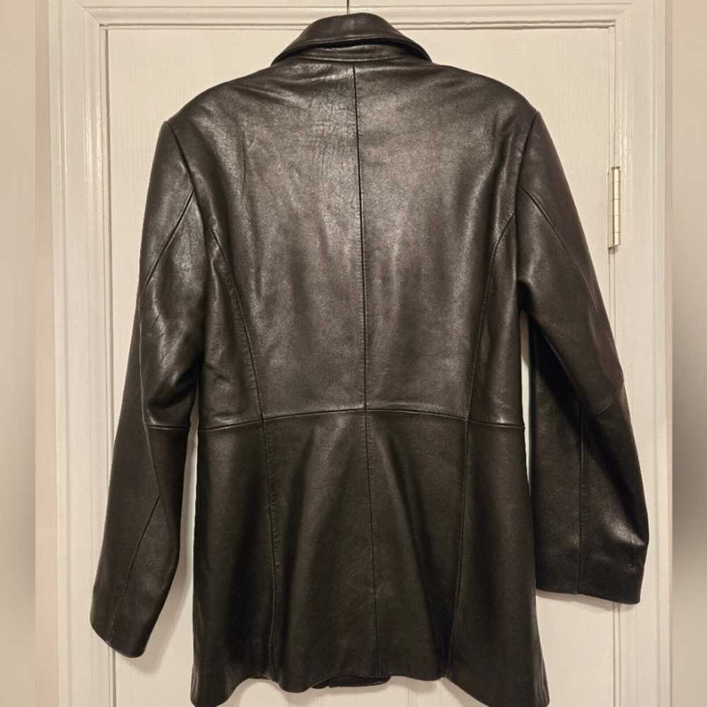 Vintage CHARLES KLEIN Women's Leather Jacket Blaz… - image 1