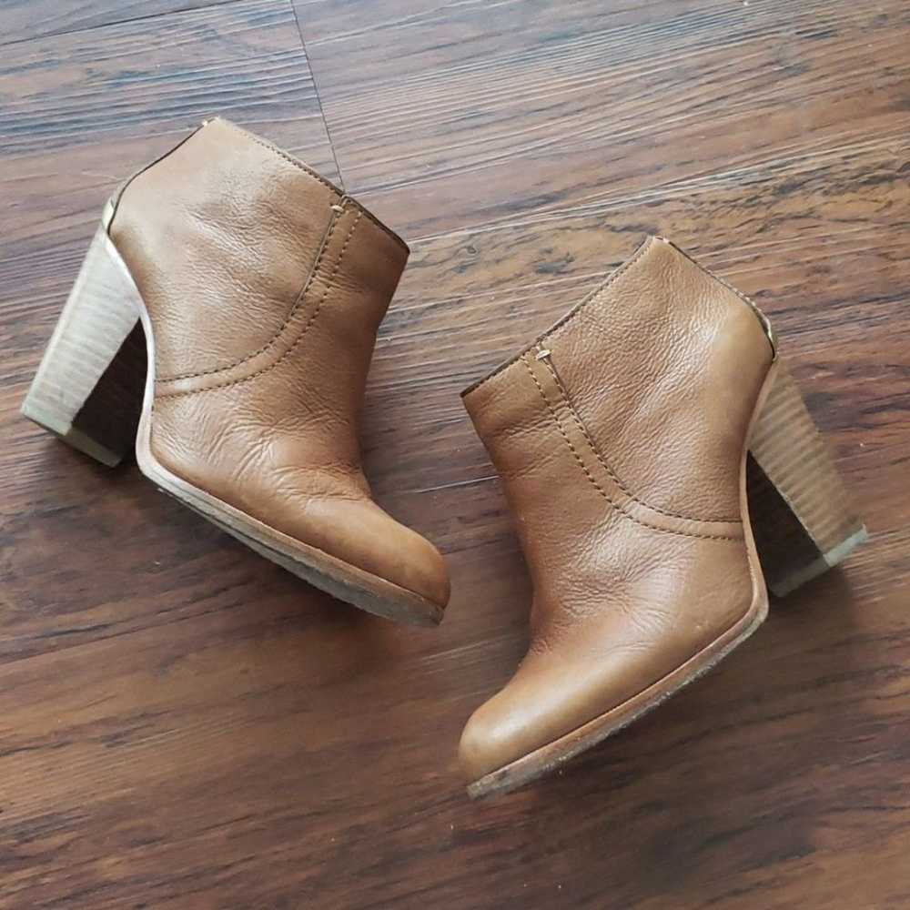 Coach tan leather booties 6.5 - image 1