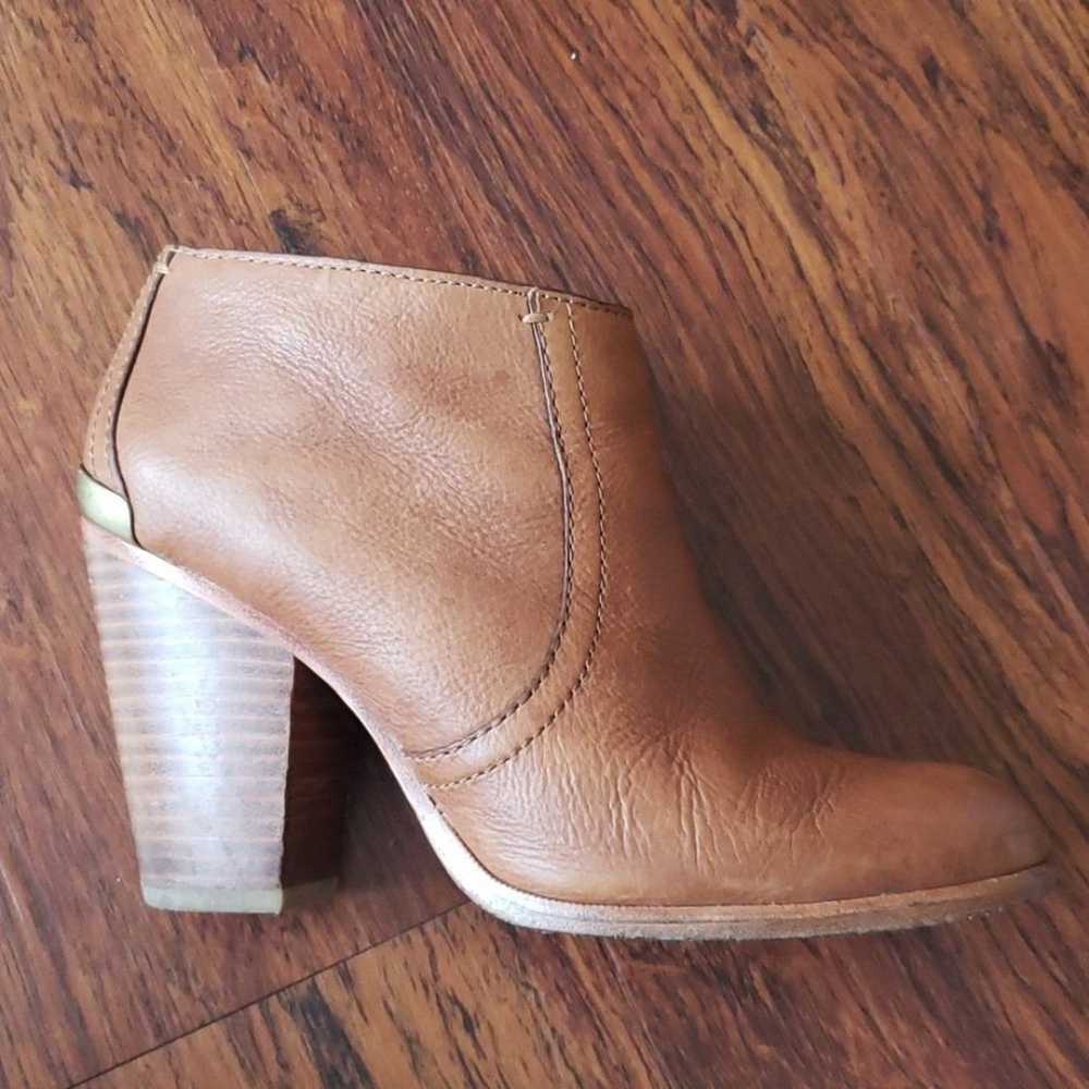 Coach tan leather booties 6.5 - image 5