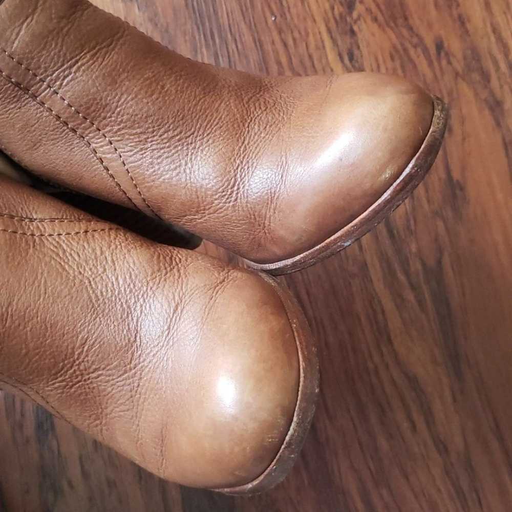 Coach tan leather booties 6.5 - image 8