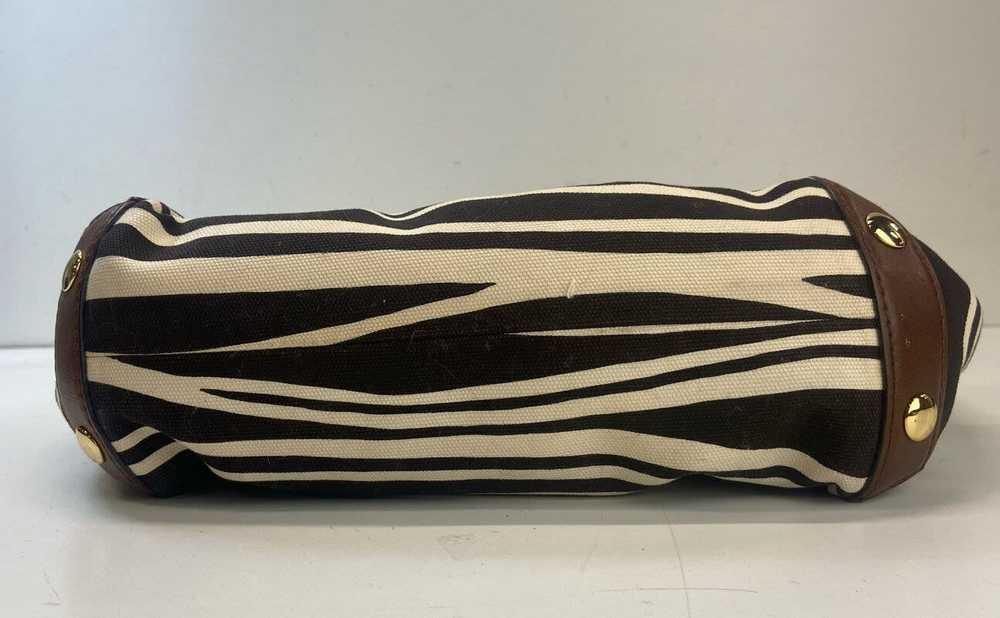 Michael Kors Hamilton Striped Canvas Studded Tote… - image 6