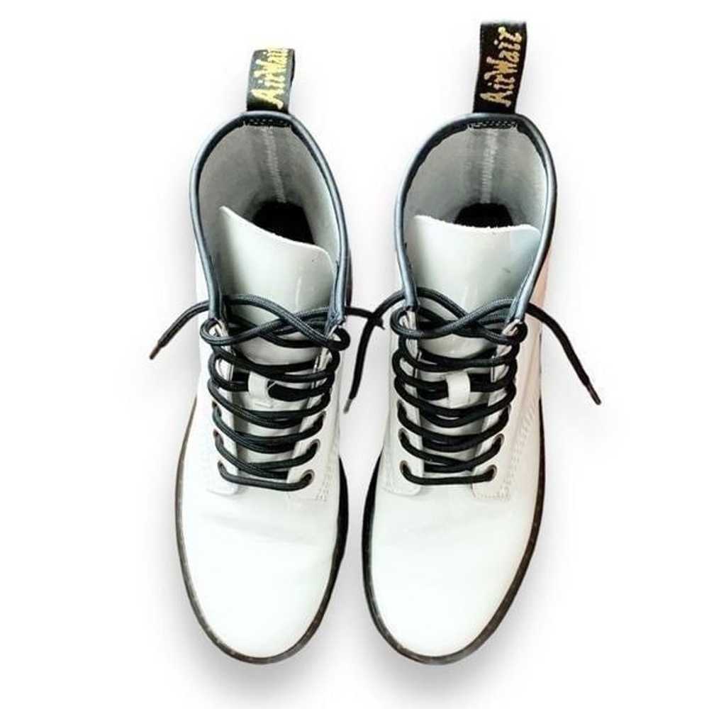 Dr. Martens 1460 Zavala Boots White Patent Leathe… - image 2