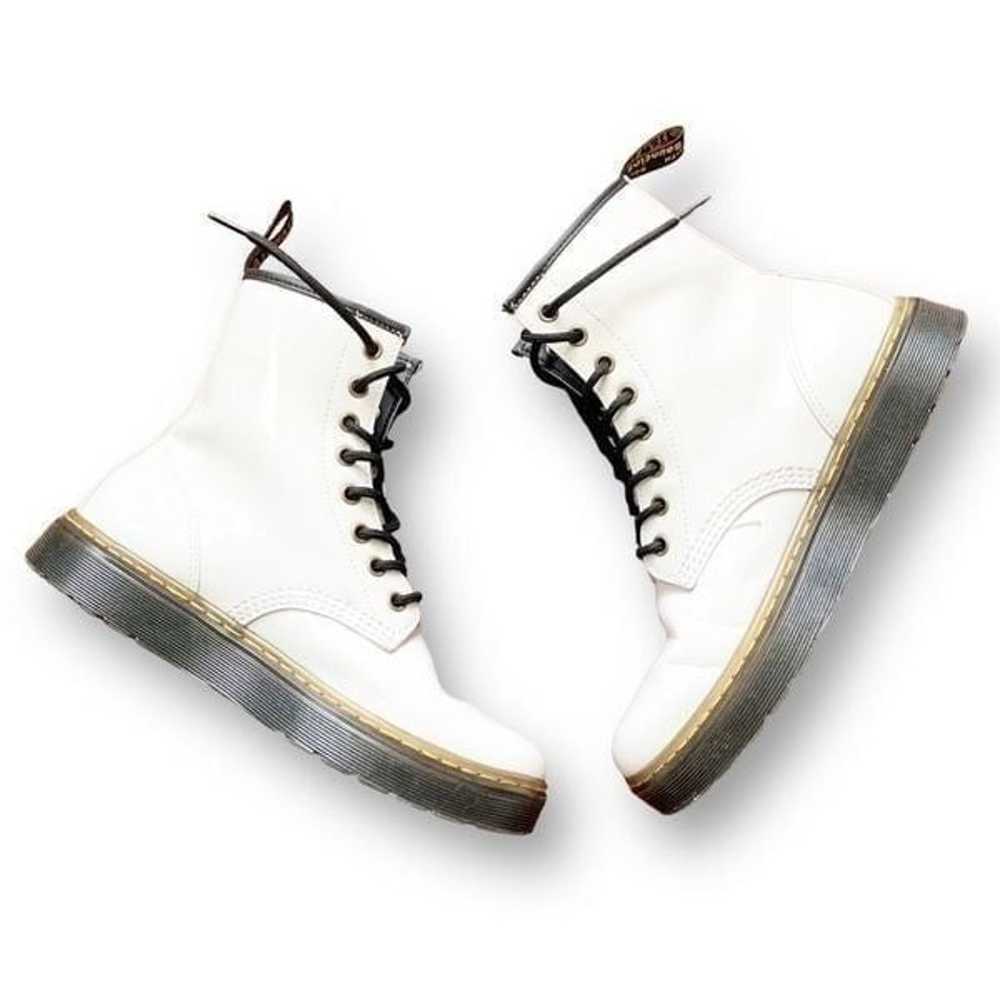 Dr. Martens 1460 Zavala Boots White Patent Leathe… - image 4