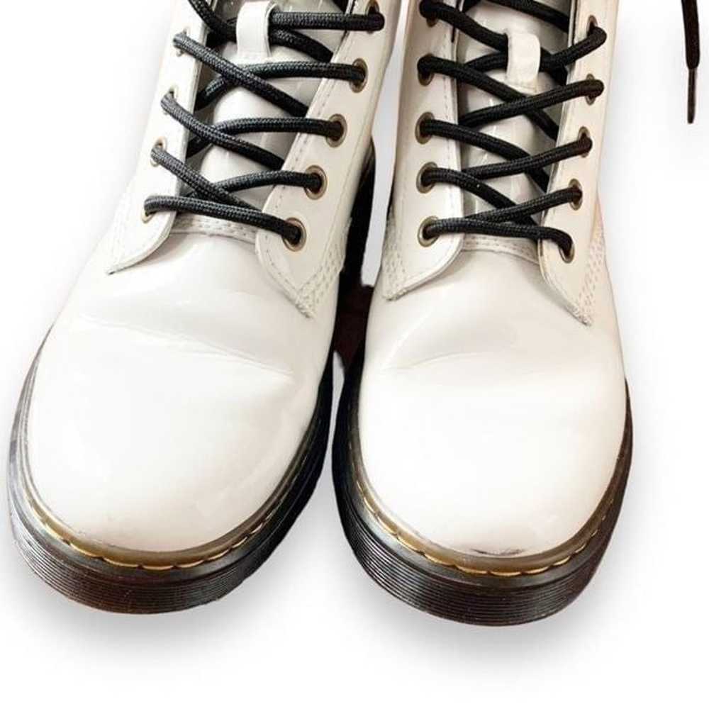 Dr. Martens 1460 Zavala Boots White Patent Leathe… - image 8