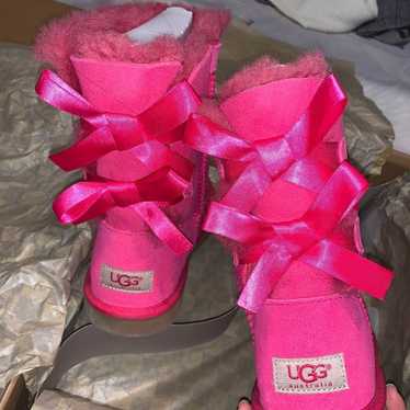 Ugg Hot Pink Bailey Bow Boots