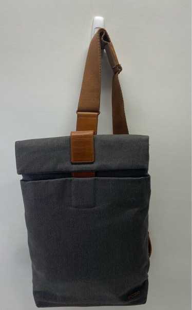 Incase Gray Canvas Tablet Laptop Sling Backpack Ba