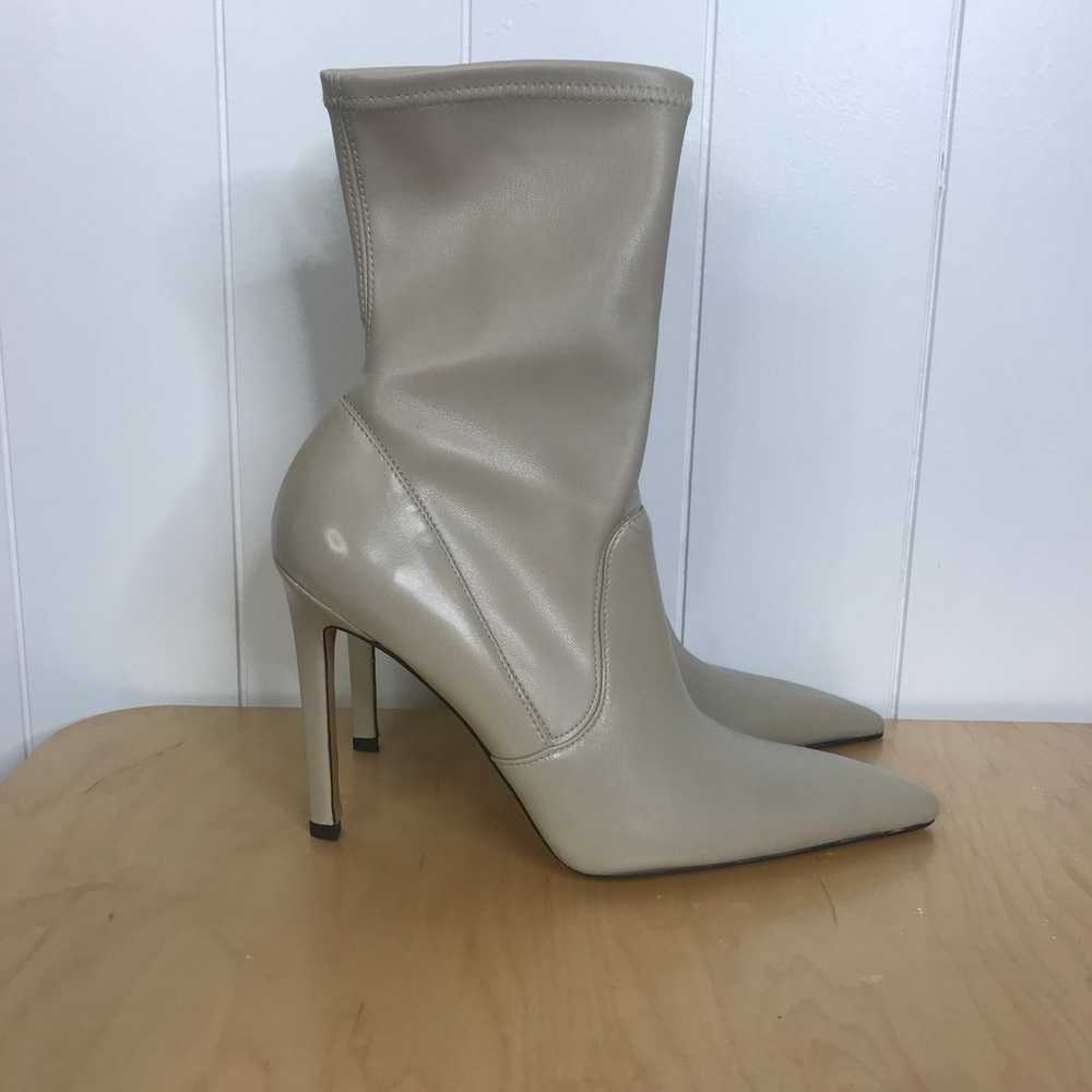 NIB IRO Champagne Stretch Leather Calf Heeled Boo… - image 2