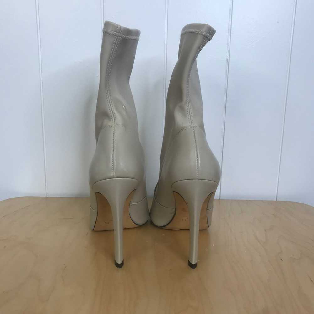 NIB IRO Champagne Stretch Leather Calf Heeled Boo… - image 3