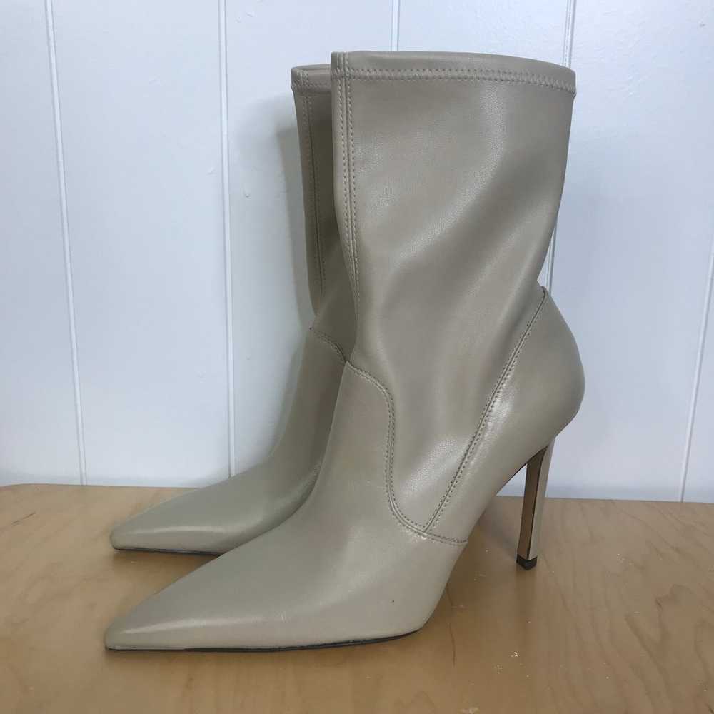 NIB IRO Champagne Stretch Leather Calf Heeled Boo… - image 4