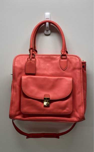 Tory Burch Pink Leather Snap Satchel