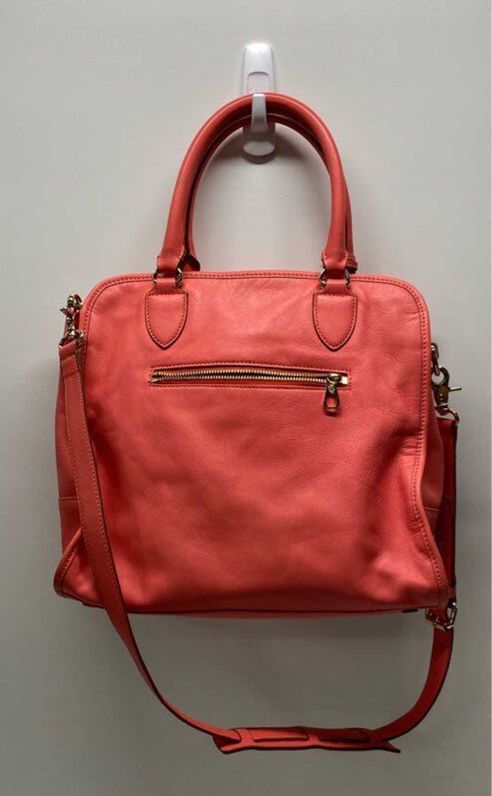 Tory Burch Pink Leather Snap Satchel - image 2