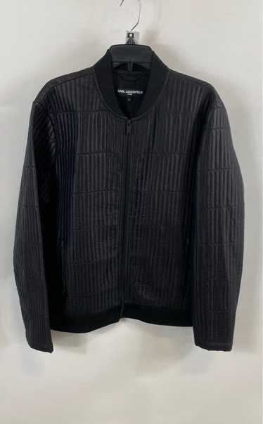 Karl Lagerfeld Mens Black Pockets Long Sleeve Ful… - image 1