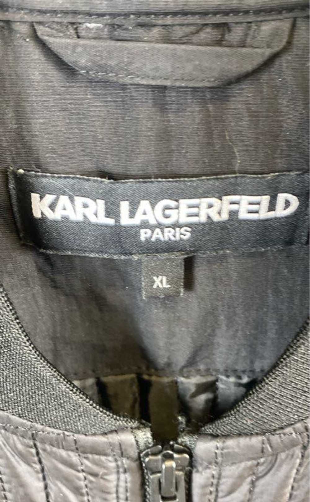 Karl Lagerfeld Mens Black Pockets Long Sleeve Ful… - image 3