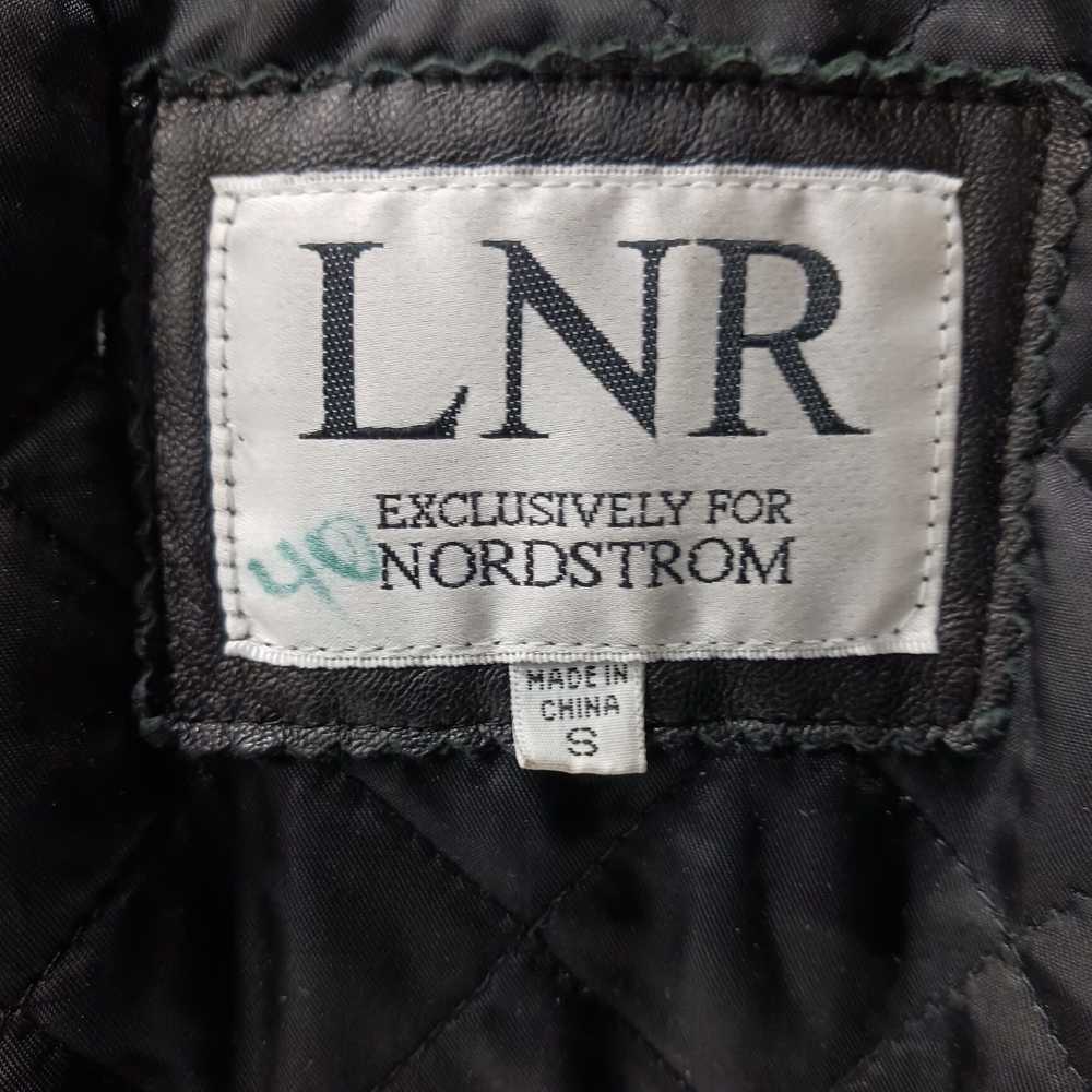 LNR Nordstrom Black Quilted Lined Leather Jacket … - image 4