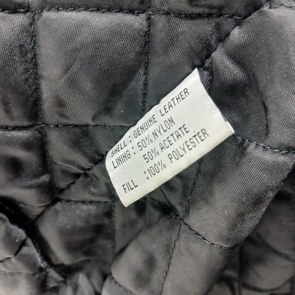 LNR Nordstrom Black Quilted Lined Leather Jacket … - image 5