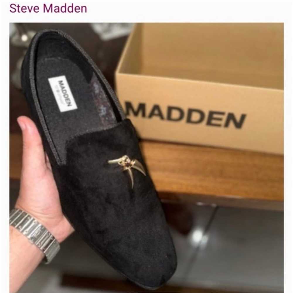 Steve Madden Loafers Rare Sharktooth Rose Gold Me… - image 1