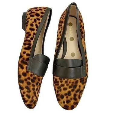 Boden Calf Hair Leather Leopard Cheetah Loafers EU